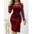 Sexy Pencil Skirt Dress Mid Skirt Back Zipper - ROUTINE FASHION